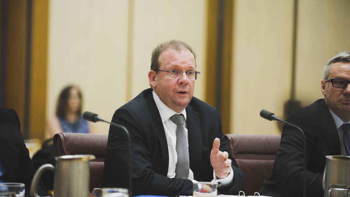 Auditor-General Grant Hehir has told a committee what will happen if his office's budget is cut. Picture: Dion Georgopoulos