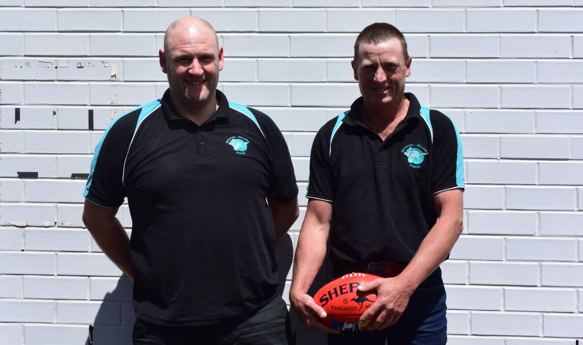 NEW ERA: New coaches Cam Brown and Ross Jackson are ready to lead Moyston-Willaura into the new season. Picture: JESSIEANNE GARTLAN