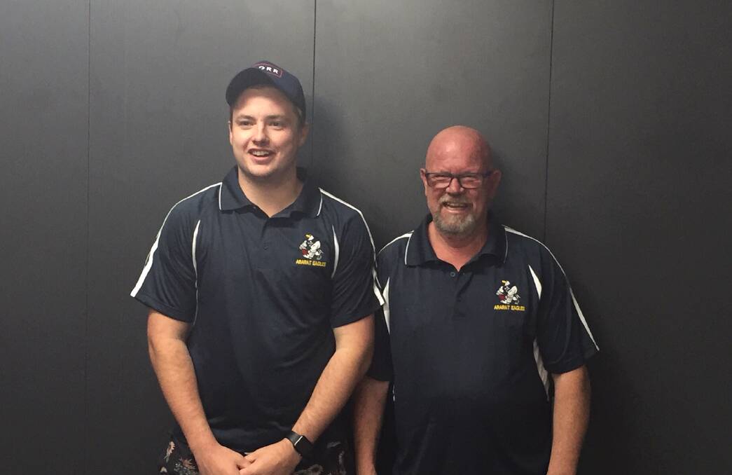 NEW DIRECTION: Senior coach George Cooper with president Mark Smithwick as they look to build a new culture for 2019. Picture: FRASER STEWART 