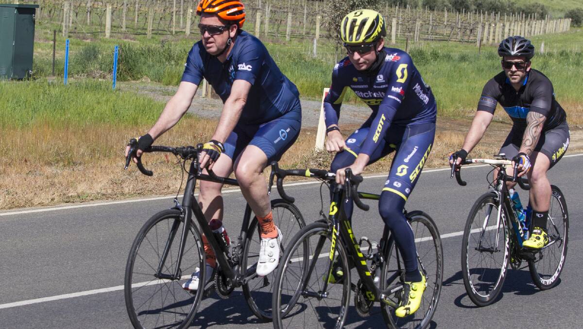 SHIFTING GEARS: Lucas Hamilton (right) is ready to up the ante this season after knowing what it is like to be a professional rider. 