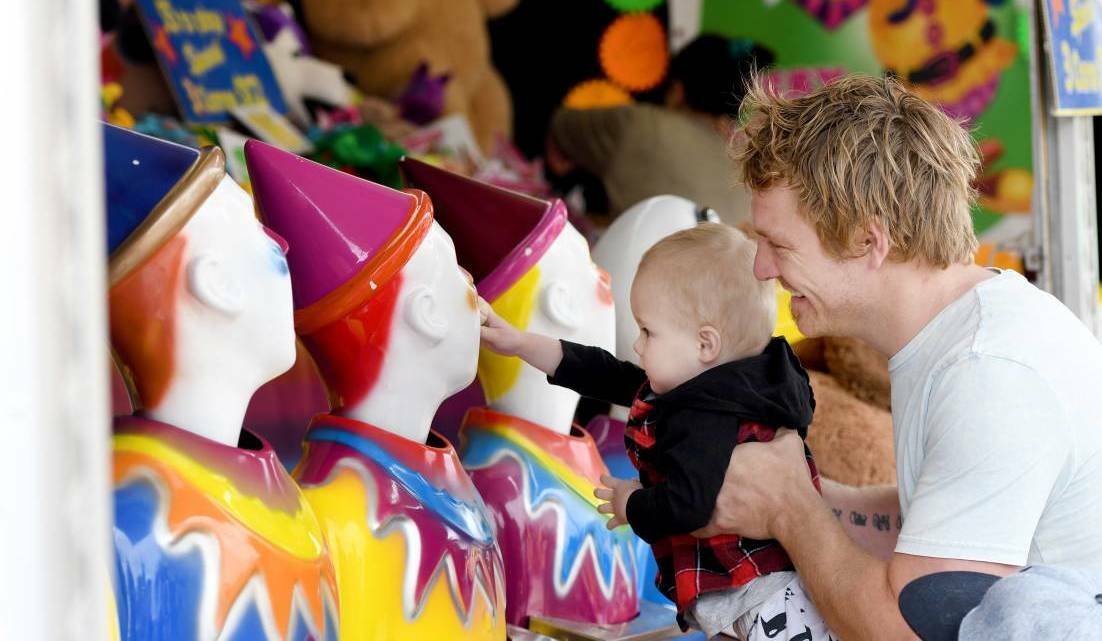 FAMILY EVENT: Madden, 2, and Jai McCall of Horsham at the 139th annual Horsham Show last year. Picture: SAMANTHA CAMARRI