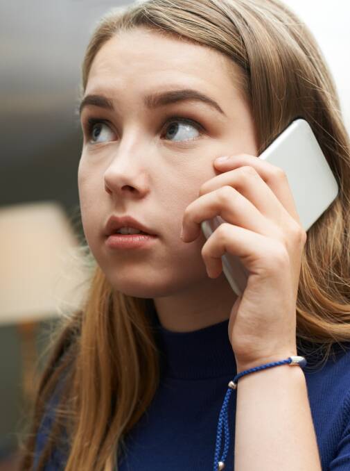 Some teens may feel nervous about calling a helpline. Picture: Shutterstock