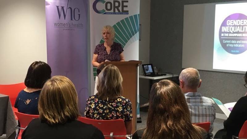 Marianne Hendron, chief executive Womens Health Grampians and Chair of CoRE Alliance Governance Group at the launch on a report on gender in equality last year. Picture: CONTRIBUTED.