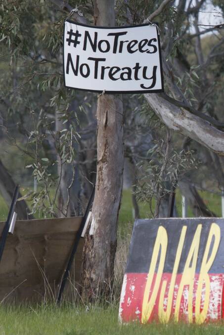NO TREES: A Cultural Heritage Management Plan has been enacted to protect several key areas along the proposed Western Highway duplication project. Picture: PETER PICKERING. 