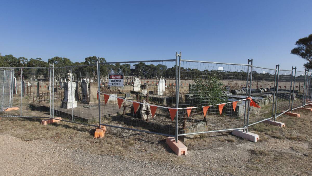 Cemetery soil testing will soon reveal answers