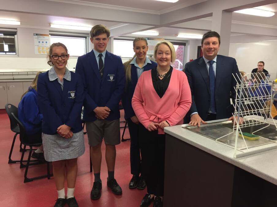 STEM: Member for Ripon Louise Staley and Shadow Education Minister Tim Smith have pledged $4 million in facility upgrades to Marian College if elected.