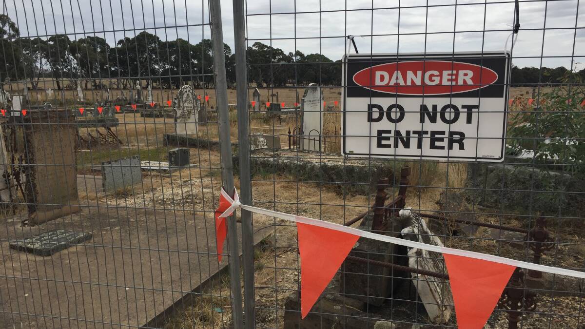 Ararat cemetery is being tested for contaminated soil