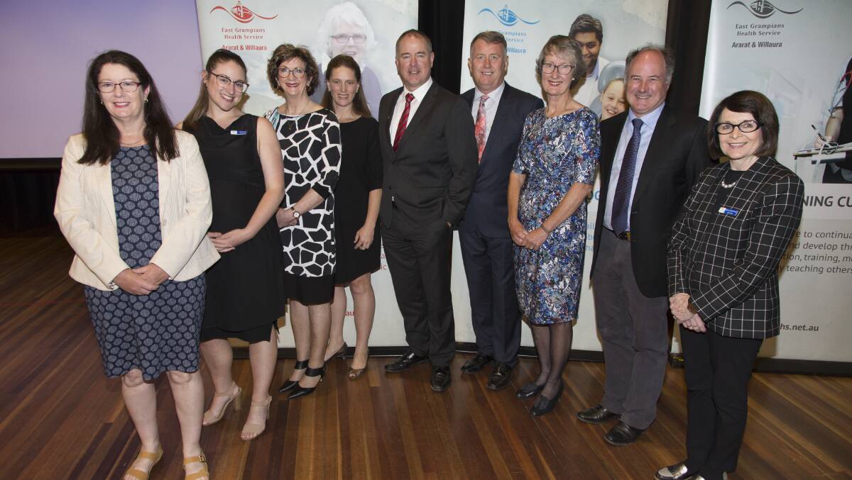 The East Grampians Health Service board at the 2018 annual meeting. 


