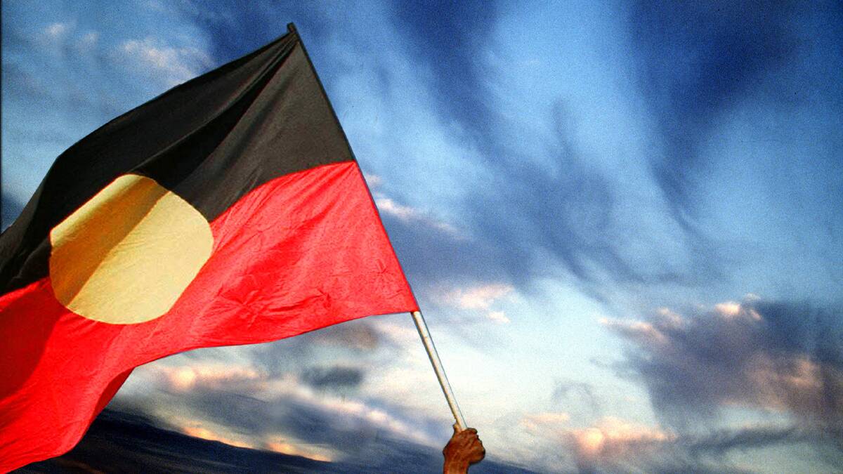 The Aboriginal flag. 