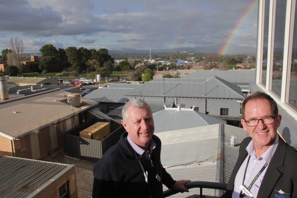 East Grampians Health Service Chief Executive Andrew Freeman and Director Support Services Stuart Kerr. Picture: CONTRIBUTED. 