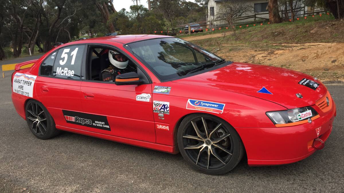 REV: Ararat Car Club president Daryl McRae gets ready to climb One Tree Hill in round five of the Victorian Hill Climb Championships. Picture: JESSIEANNE GARTLAN.