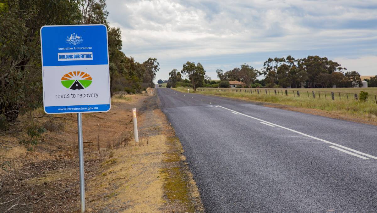 RECOVERED: A section of the Tatyoon roadworks project. PICTURE: Ararat Rural City Council. 