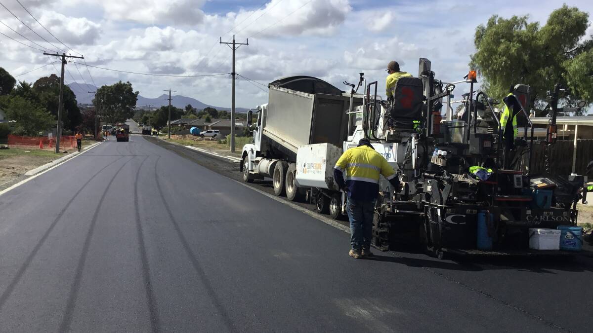 Works are continuing on Elizabeth Street in Ararat. Picture: ARARAT RURAL CITY COUNCIL. 
