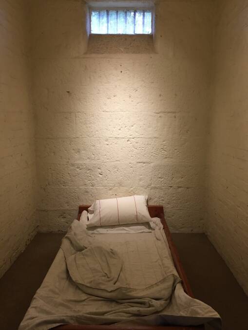 The cells in the original J-ward prison were extremely basic, with tiny space and a single high window.