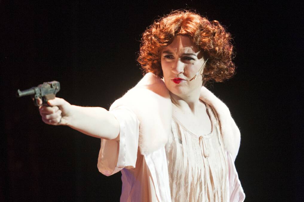BANG: Marian College student Emma Blackie as Roxy Hart. Picture: PETER PICKERING.