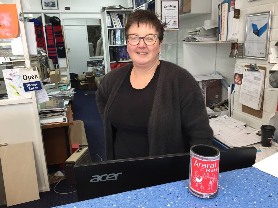DEDICATED: Business owner Jodie Mills has been involved with the Ararat Football Netball Club since 1990 and now her whole family is too. Picture: JESSIEANNE GARTLAN.