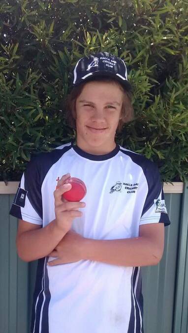 Halls Gap cricketer Jackson Thomas picked up a hat-trick at the weekend. 