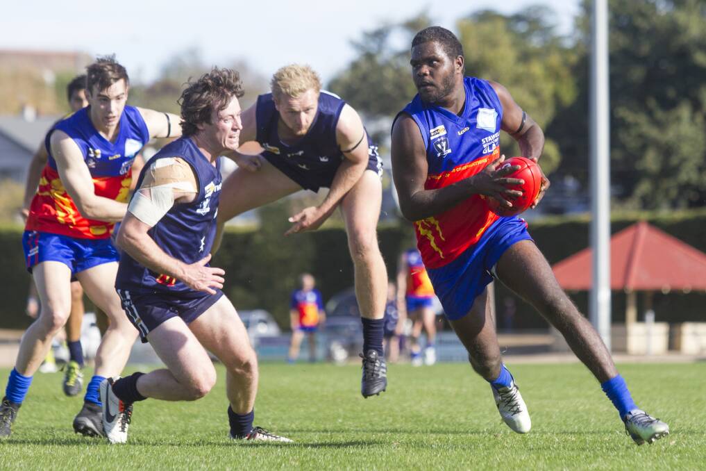 HE'S BACK: Steve Lorenzo will return for Great Western for this week's game against Caramut. Picture: Peter Pickering.