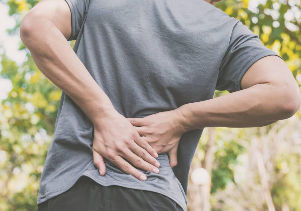 TAKE CARE: Back injuries are extremely common amongst tradies. Other common injuries include various types of shoulder, knee and ankle sprains. 