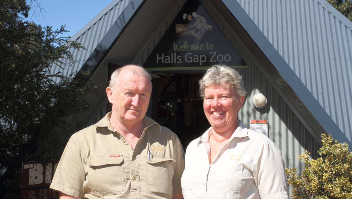 Halls Gap Zoo's Greg and Yvonne Culell. Picture: PETER PICKERING