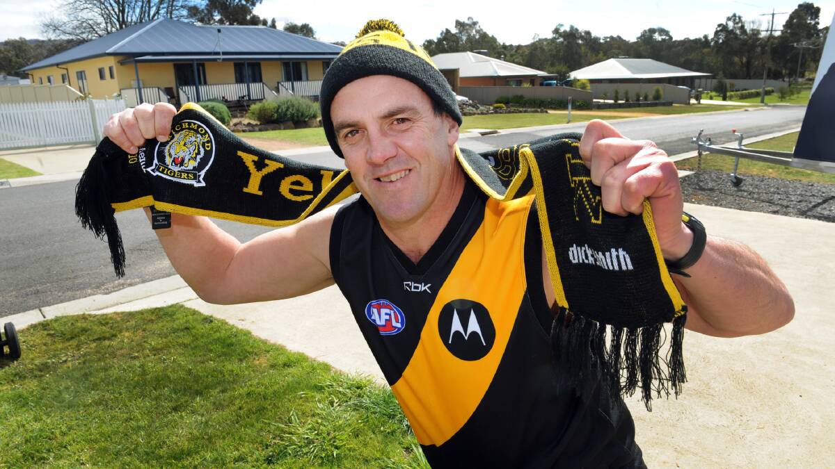 TIGER: Former Richmond player Scott Turner once barracked for Geelong.