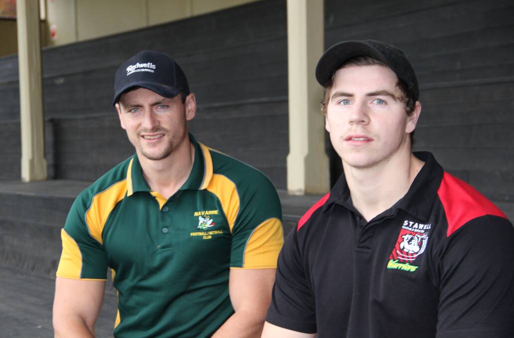 Brothers Ash and Cody Driscoll are back on the field after both suffering ACL injuries. Picture: LACHLAN WILLIAMS