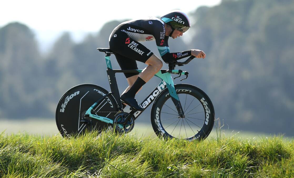 ON THE RISE: Lucas Hamilton in action at the Volta a Catalunya last month. Picture: Getty Images