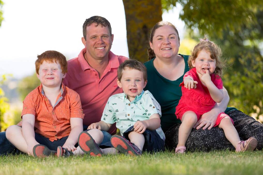 LOST BATTLE: Graeme and Felicity Cooper with children Hamish, Patrick and Chloe. Picture: supplied.