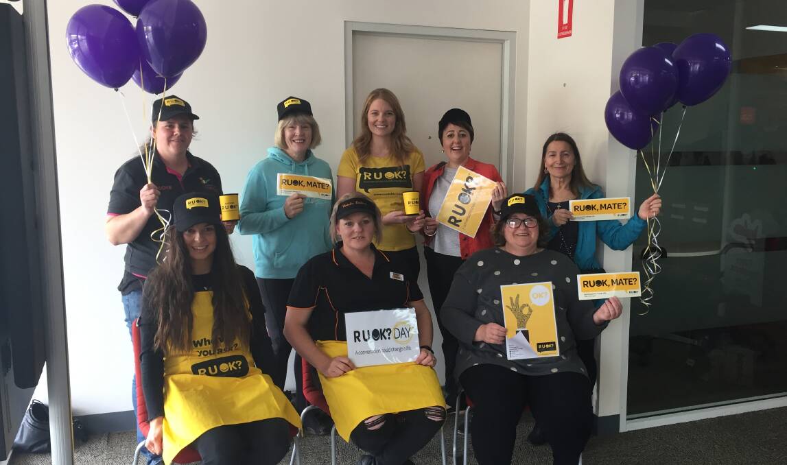 SUPPORT: Ararat Party Hire's Brooke Turner, Rachel Billett of Fred and Bet's, Rotary's Bo Munro, Waack's Tracey Waldron, Lauren Dempsey, RSLs Maria Whitford, Caterina Linton and Linda Nyikos from the organising group.