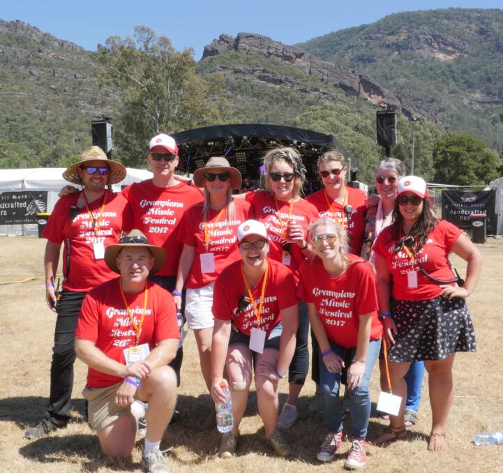 VOLUNTEERS: The hardworking volunteers who helped at this year's Grampians Music Festival- the committee is now calling out for 2018 helpers.  