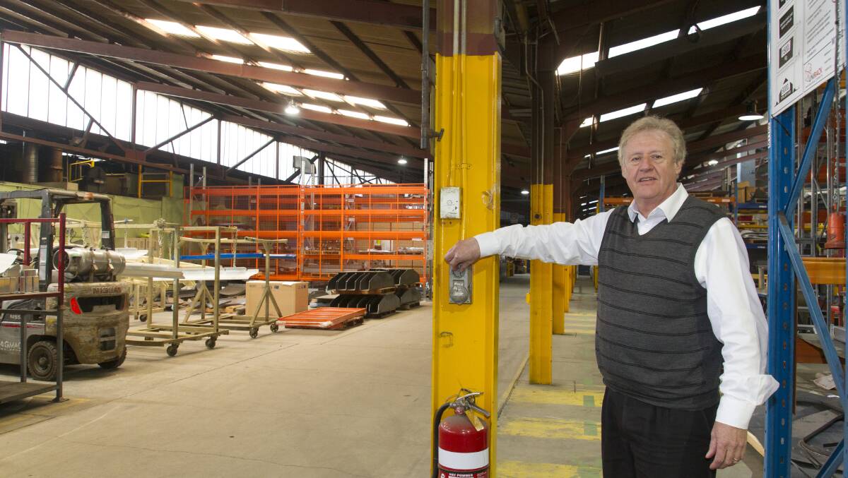 Gason managing director Terry Pye, who says the manufacturing business will likely face significant power price rises next year when his electricity contract runs out. Picture: PETER PICKERING