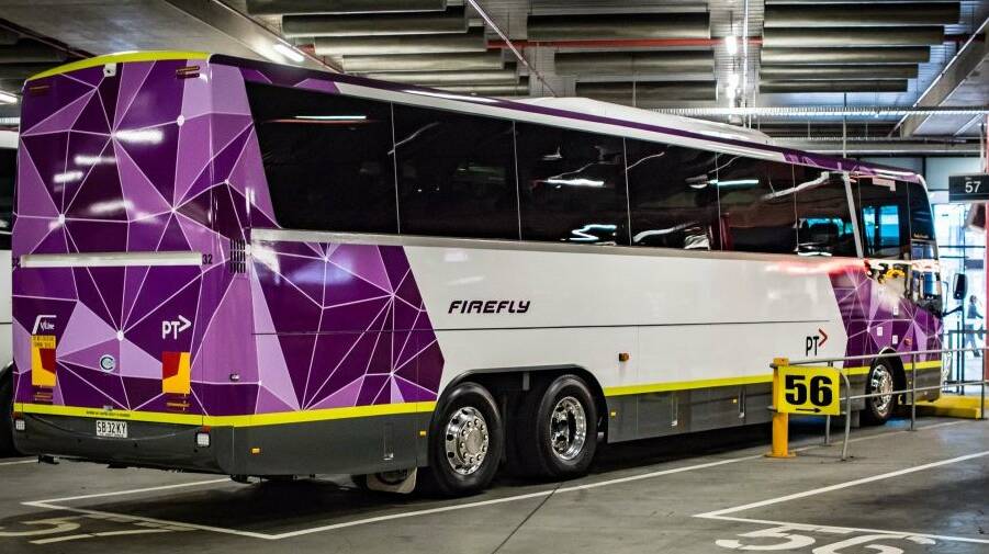 One of V/Line's passenger coaches at Southern Cross Station in Melbourne. Picture: V/LINE
