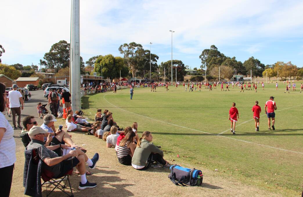 COMMUNITY: A big crowd was in attendance for the Good Friday clash at North Park in 2019.