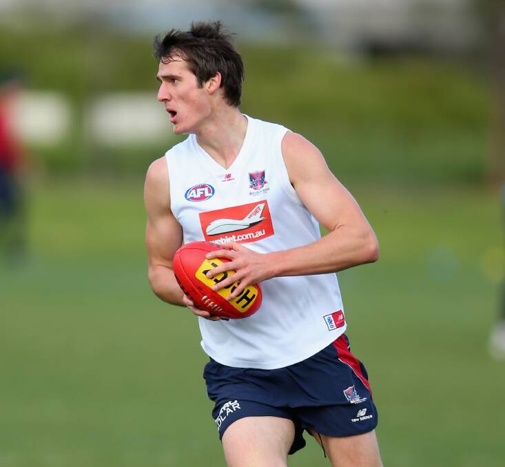 Lucas Cook training with the Melbourne Demons in 2012. Picture: ROBERT CIANFLONE/GETTY IMAGES