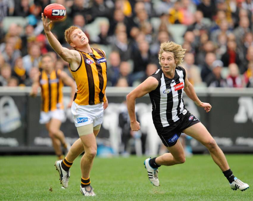Kyle Cheney playing for the Hawks in 2011. Picture: Sebastian Costanzo
