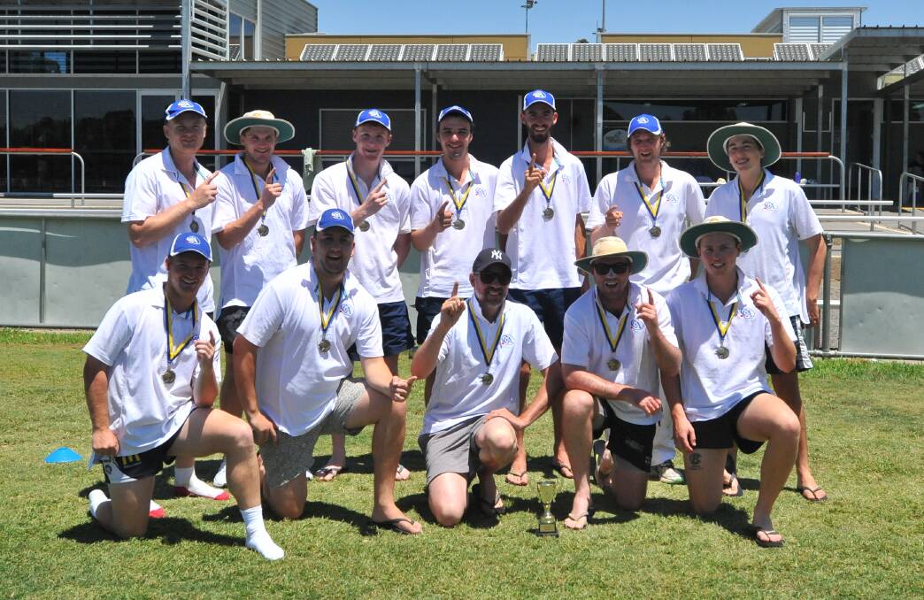 The Grampians Cricket Association side celebrates winning the Country Week division 3 title in Bendigo in 2018. Picture: BENDIGO ADVERTISER