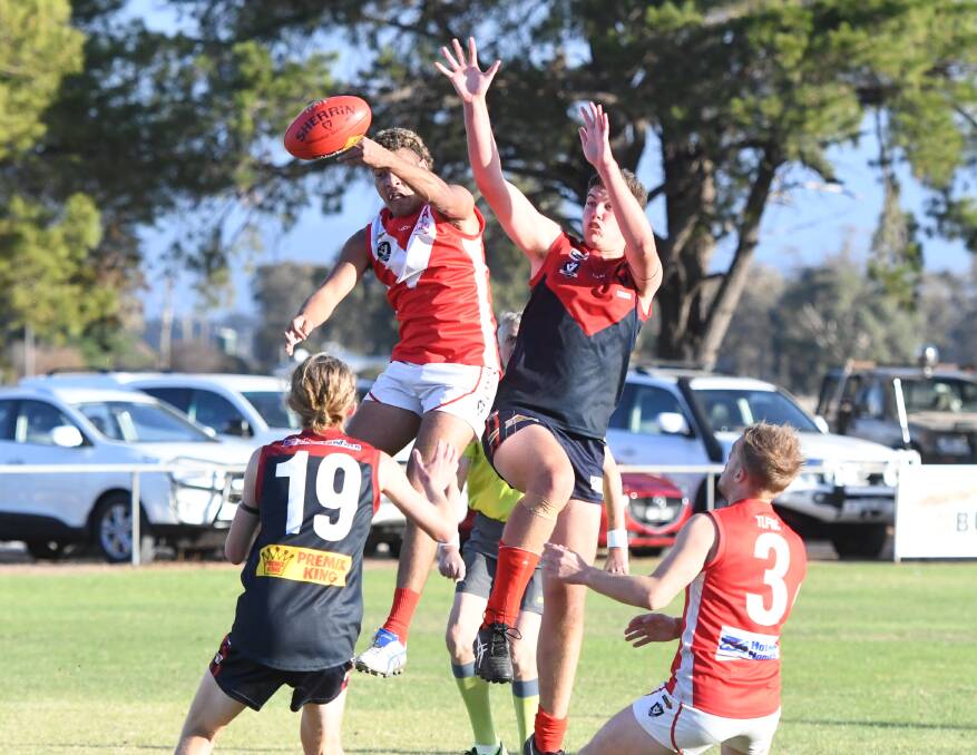 Laharum defeated Taylors Lake in a three-point thriller in round three, 2019. Picture: RICHARD CRABTREE