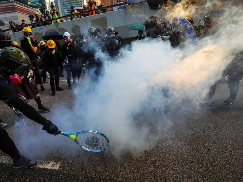 Pro-democracy supporters in Hong Kong have once again clashed with police in a day of protests.