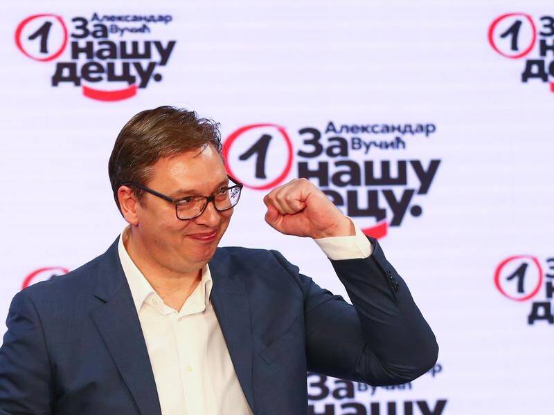 Serbian President Aleksandar Vucic has claimed victory in the country's parliamentary election.