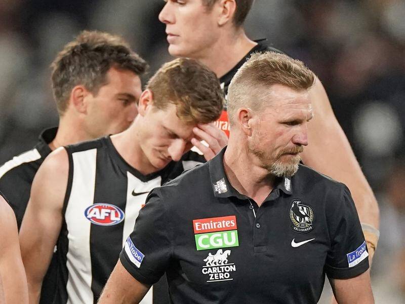Long-time Collingwood coach Nathan Buckley is out of contract at the end of the 2021 AFL season.