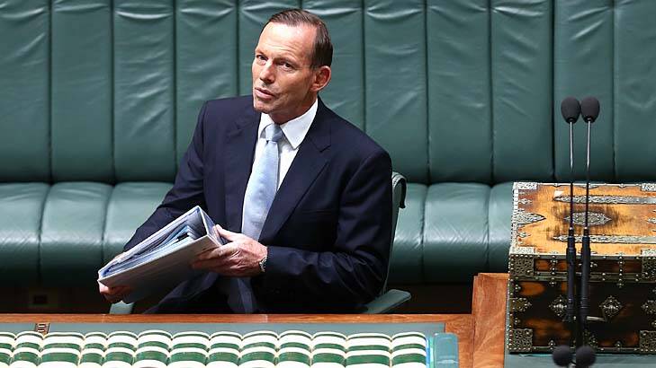 PM Tony Abbott: The budget proved to be a landmark moment in political unpopularity. Photo: Alex Ellinghausen