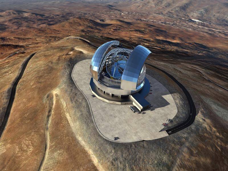 The Extremely Large Telescope is on track to go "on sky" at least seven years before competitors. (PR HANDOUT IMAGE PHOTO)