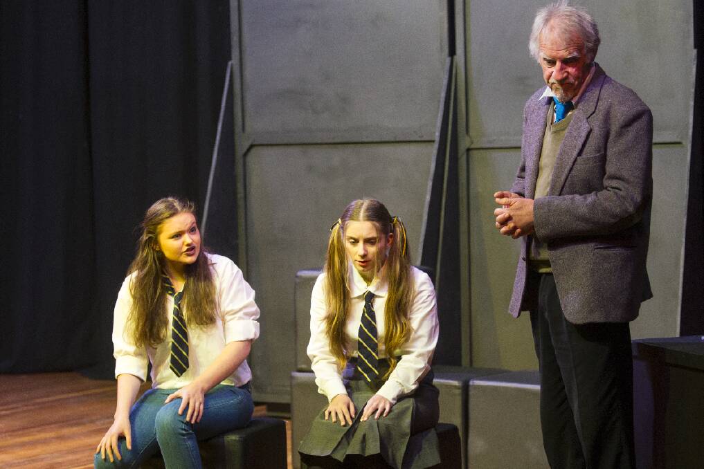 Sam Dunn, Sarah Thewlis and Bryan Kennedy get emotional during a scene from Governing Alice.