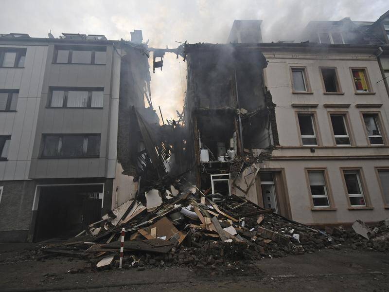 The blast had so much force it destroyed the attic and top three floors of the building.