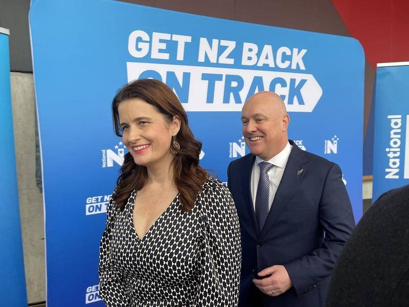 National leader Chris Luxon and deputy Nicola Willis seem headed for success at the election. (Ben McKay/AAP PHOTOS)