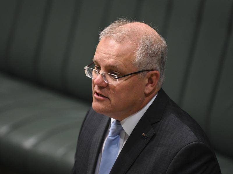Scott Morrison channelled Winston Churchill in an address to federal parliament.