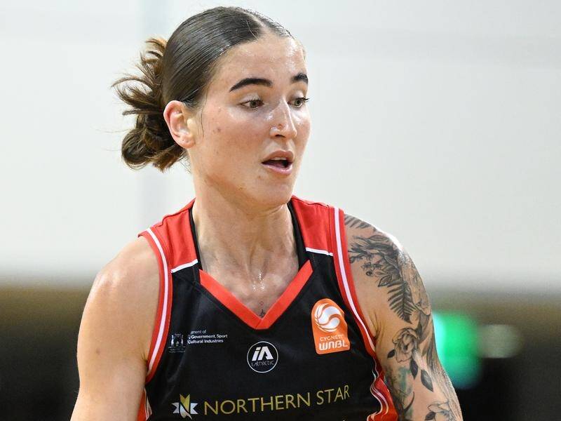 Anneli Maley has inspired Perth to an upset victory over the Melbourne Boomers in the WNBL. (James Ross/AAP PHOTOS)