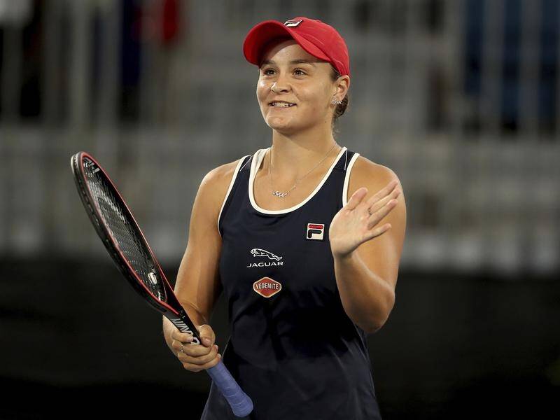 Ashleigh Barty is aiming to win her first ever WTA final on home soil in Adelaide on Saturday.