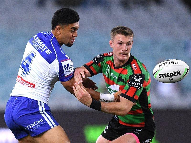 Canterbury's Tim Lafai (left) has been suspended for one match, bringing his NRL season to an end.