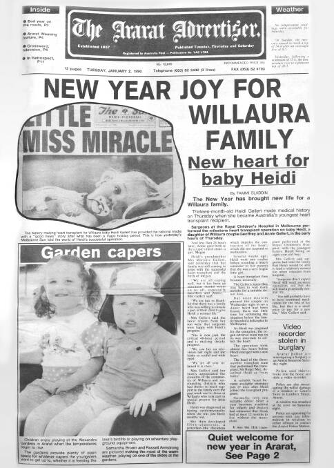 Heidi Gellert, at just 13 months old, made history when she became the youngest person to undergo a heart transplant in Australia 25 years ago.